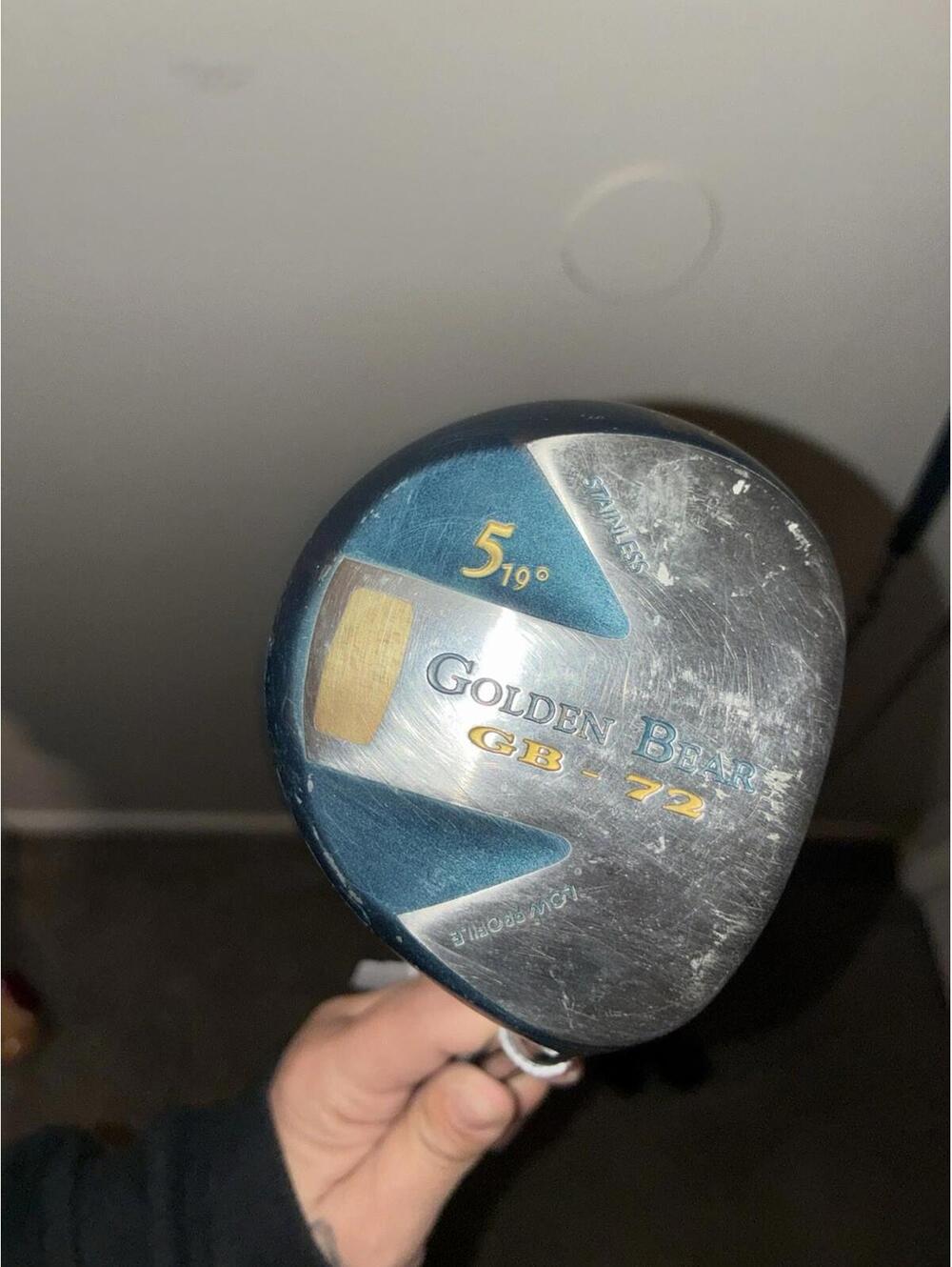 Right Handed Golden Bear GB-72 19 Degree 5 Wood Graphite Medium-Firm Flex Shaft